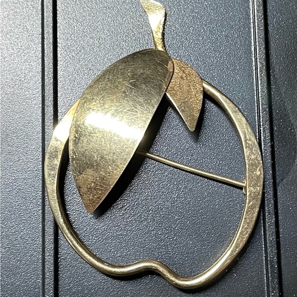 COPY - VERY RARE Vintage Paul Voltaire Designed MCM 14K GOLD Brooch - Picture 2 of 8